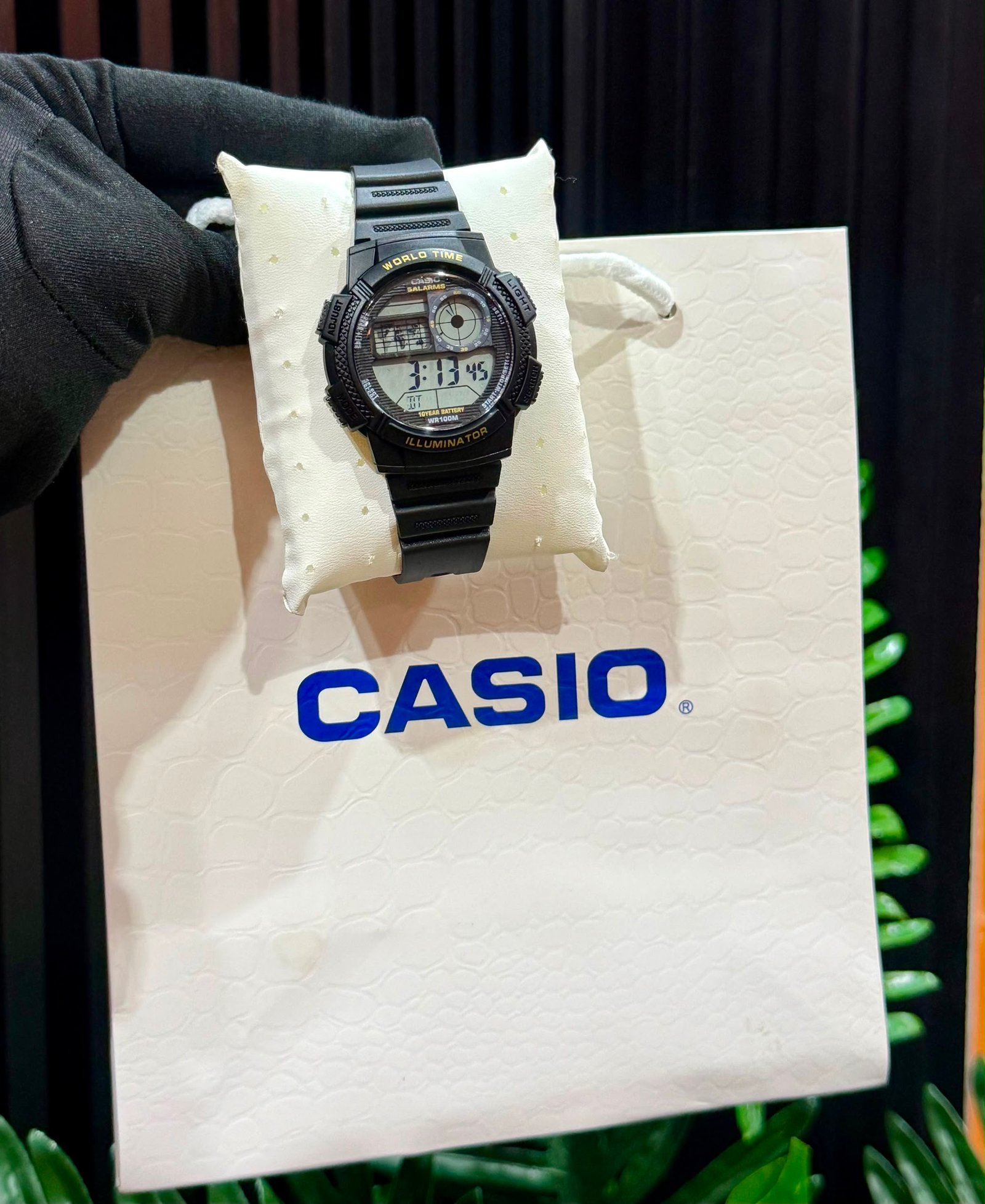 Casio AE-1000W-1AV World Time Illuminator Digital Watch (100M Water Resistant) — image 2