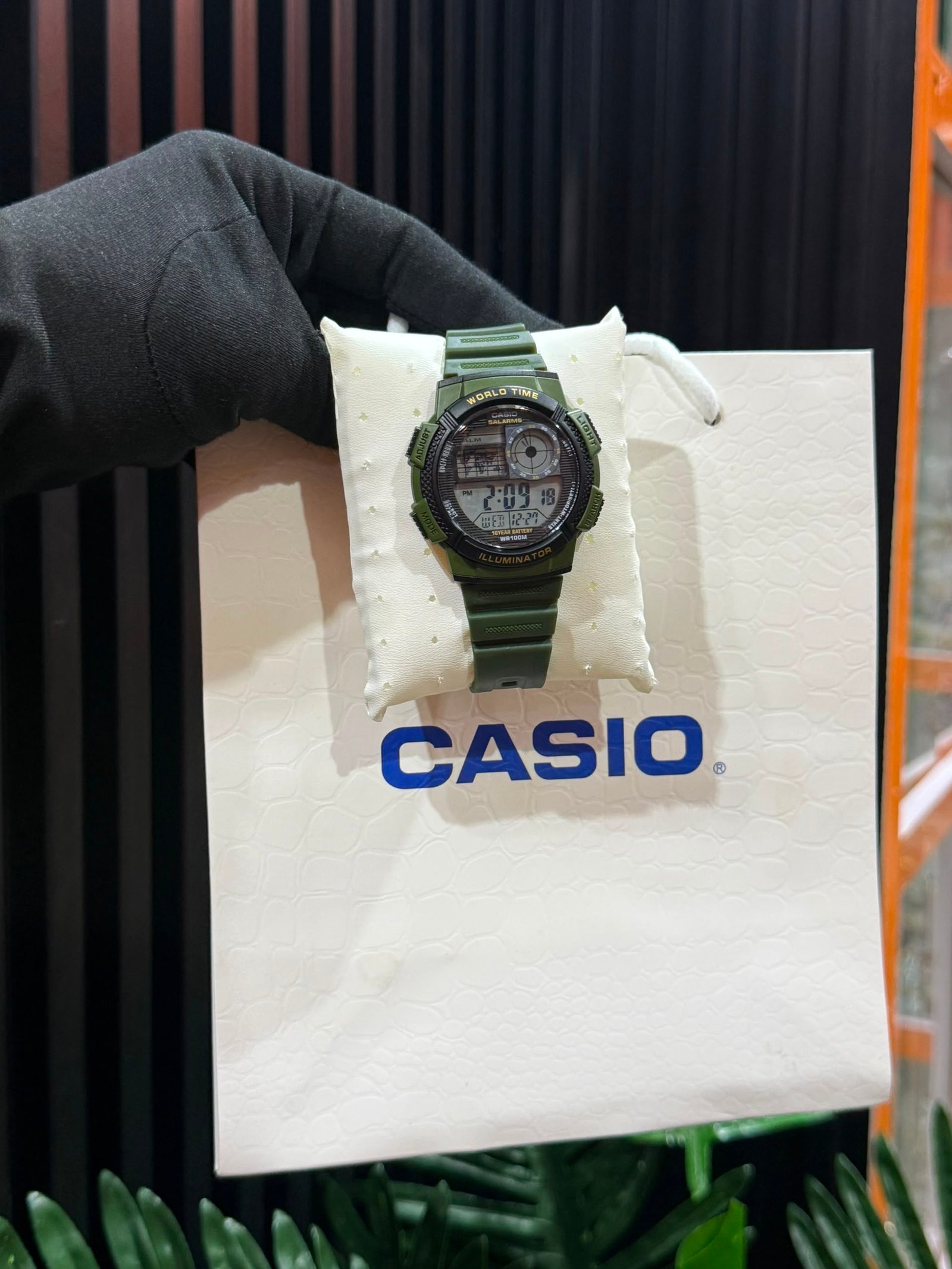 Casio AE-1000W-1AV World Time Illuminator Digital Watch (100M Water Resistant) — image 4