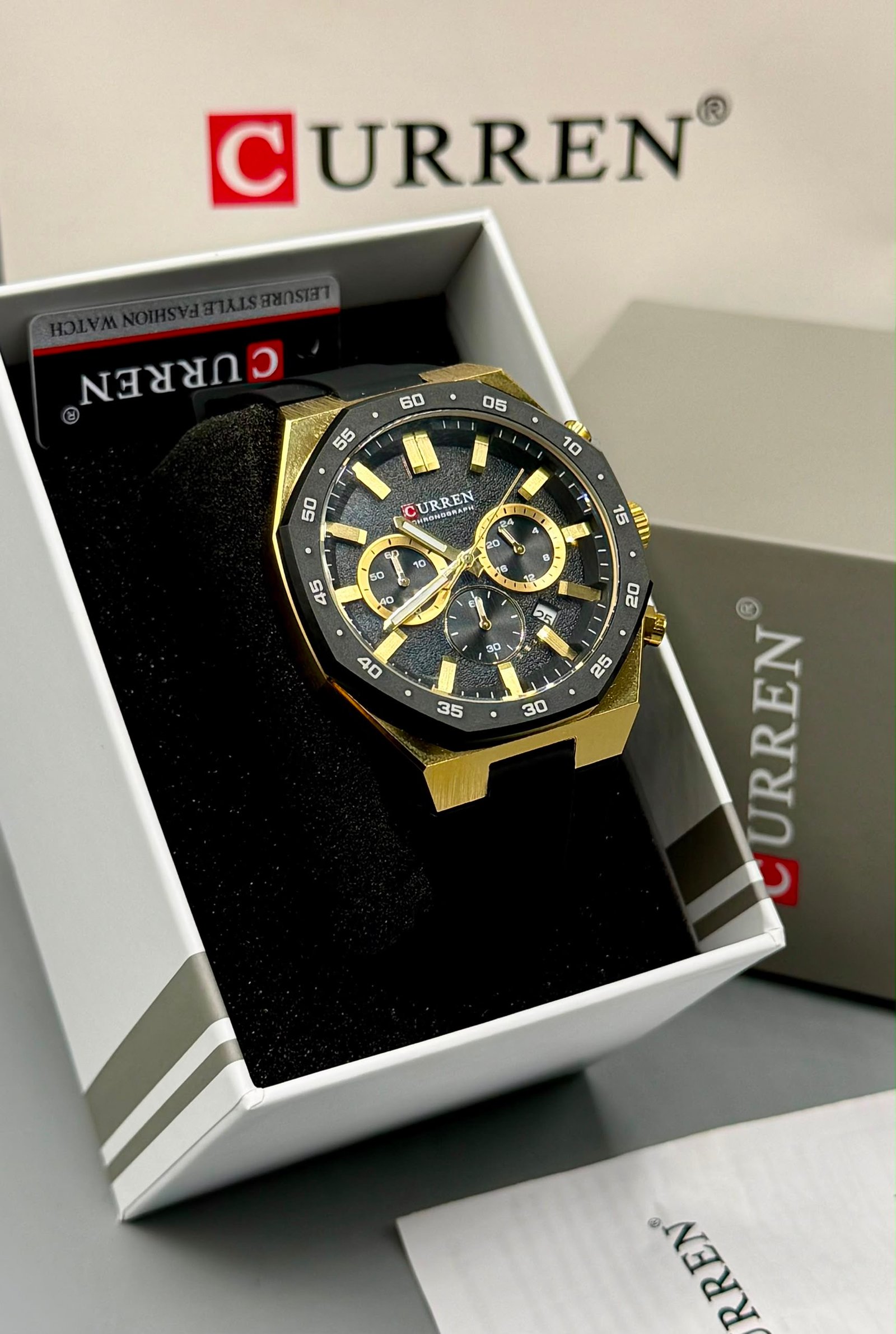 CURREN CHRONOGRAPH WATCH + FREE BRACELET — image 3