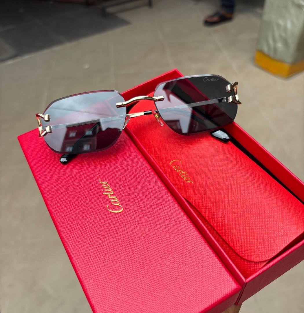 Cartier Rimless Gold Sunglasses — image 2