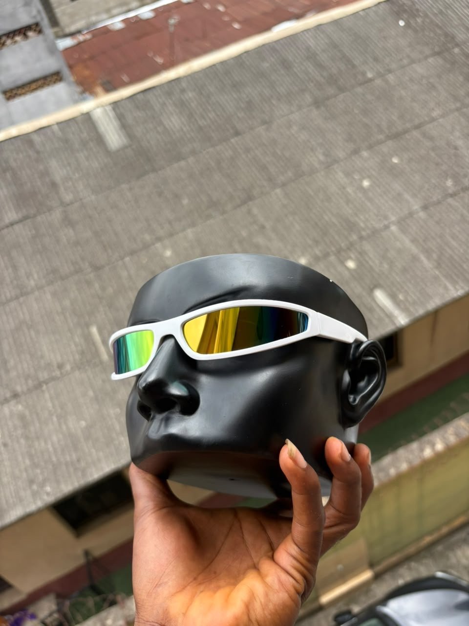 Sport Rectangular Wraparound Sunglasses — image 3