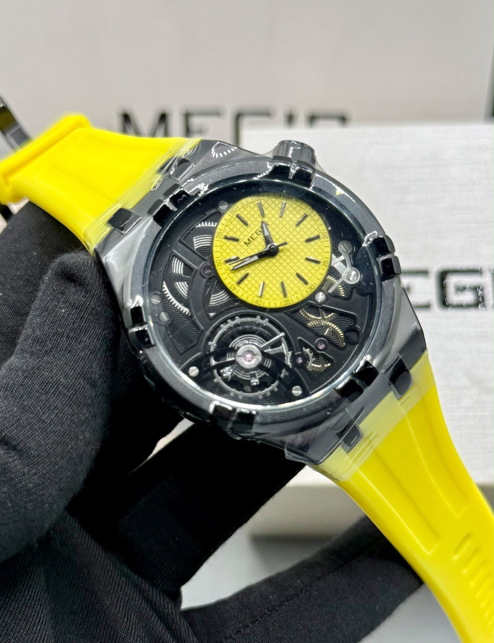 Megir Automatic Skeleton Tourbillon Style Watch — image 5