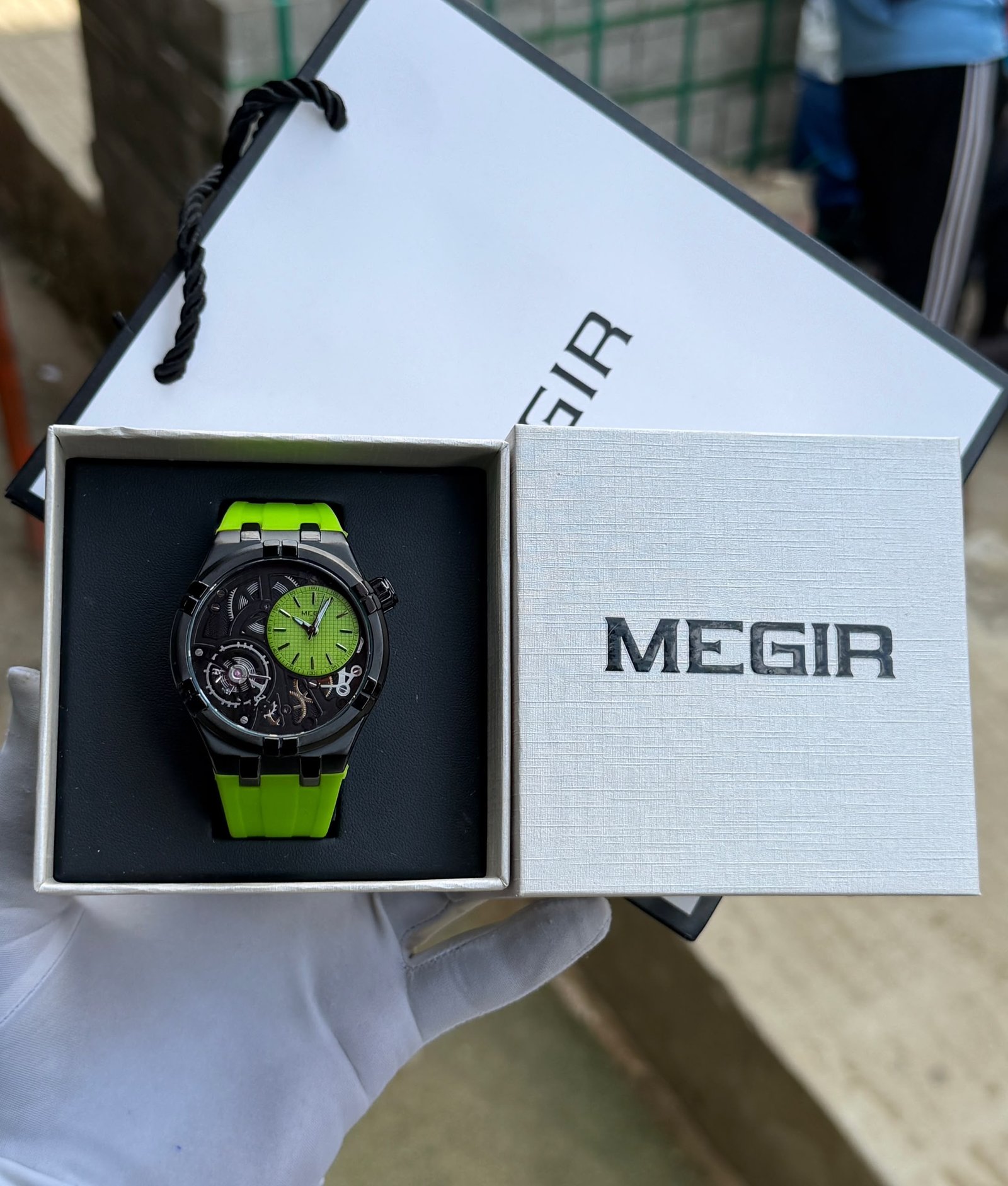 Megir Automatic Skeleton Tourbillon Style Watch — image 2