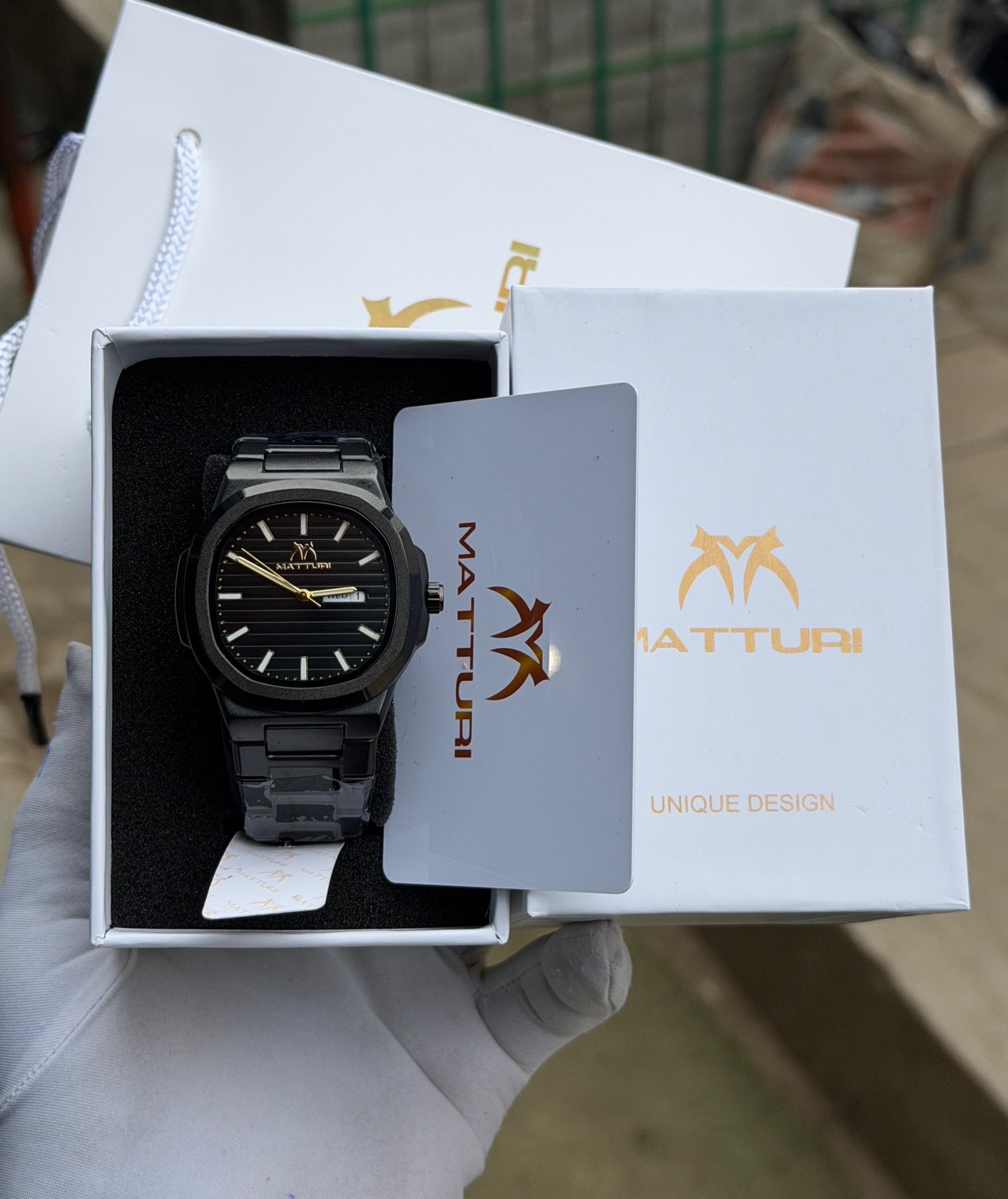 Matturi Nautilus Style Integrated Bracelet Watch