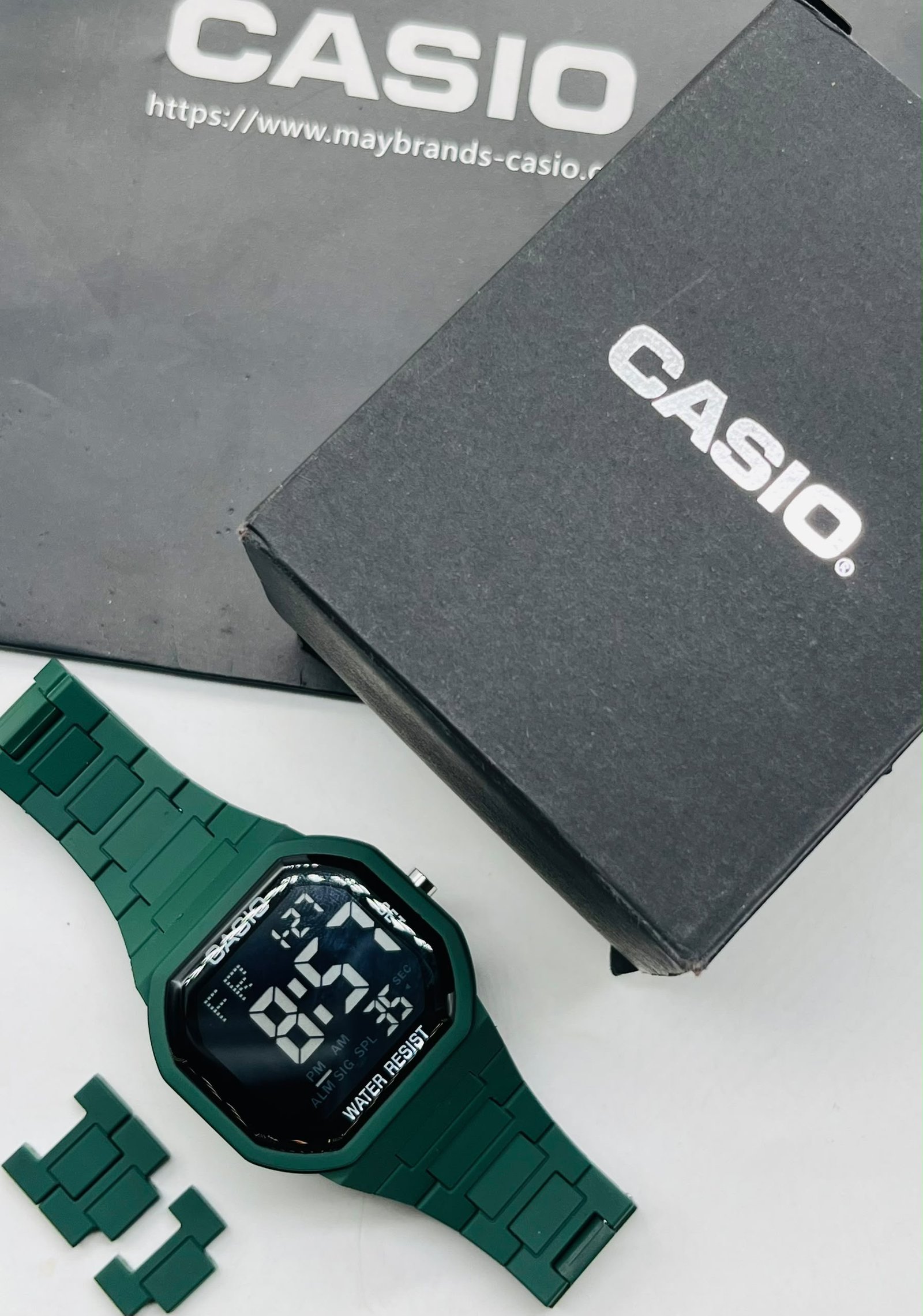 Casio Classic Digital Watch with Resin Link Bracelet — image 5