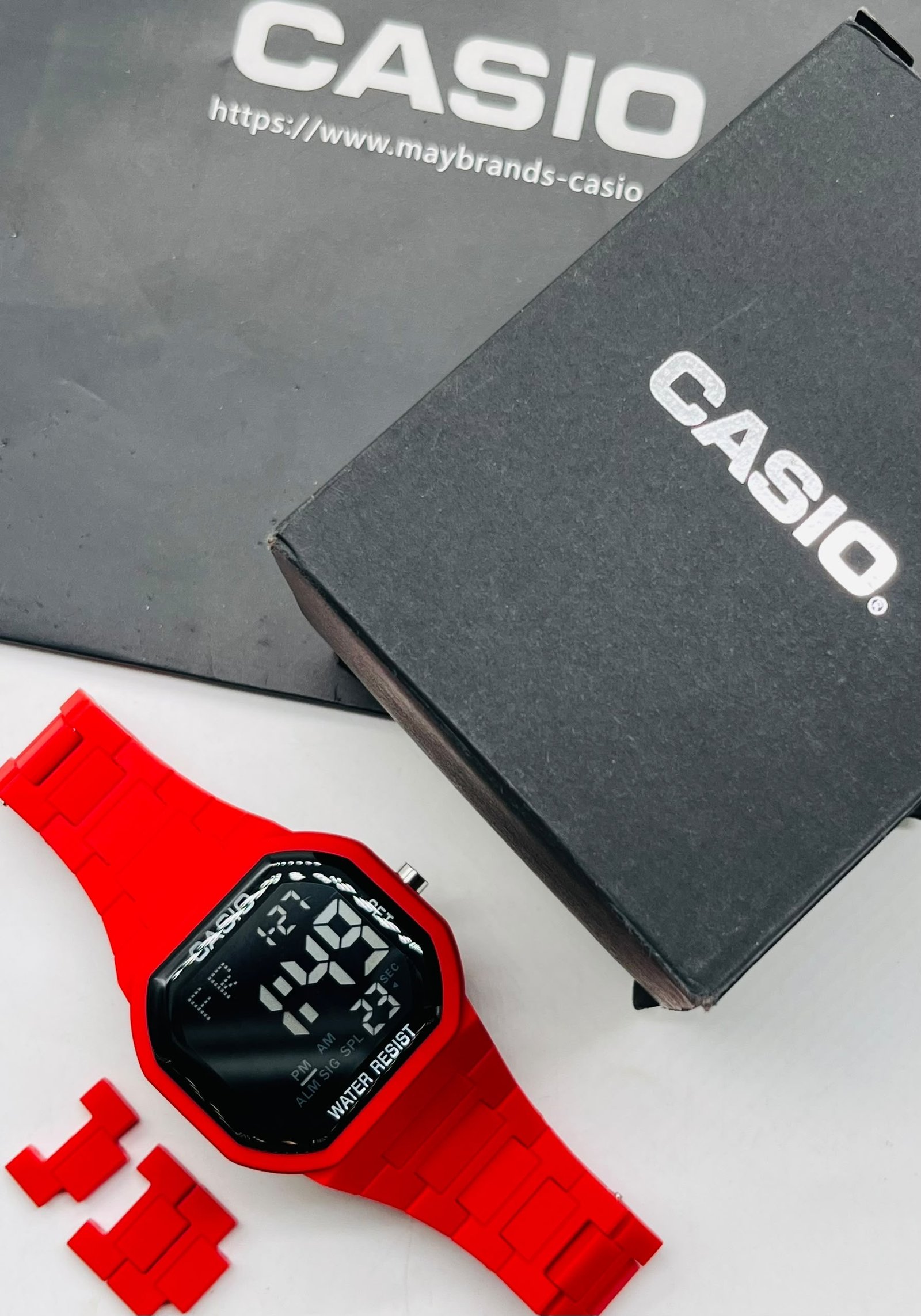 Casio Classic Digital Watch with Resin Link Bracelet — image 6