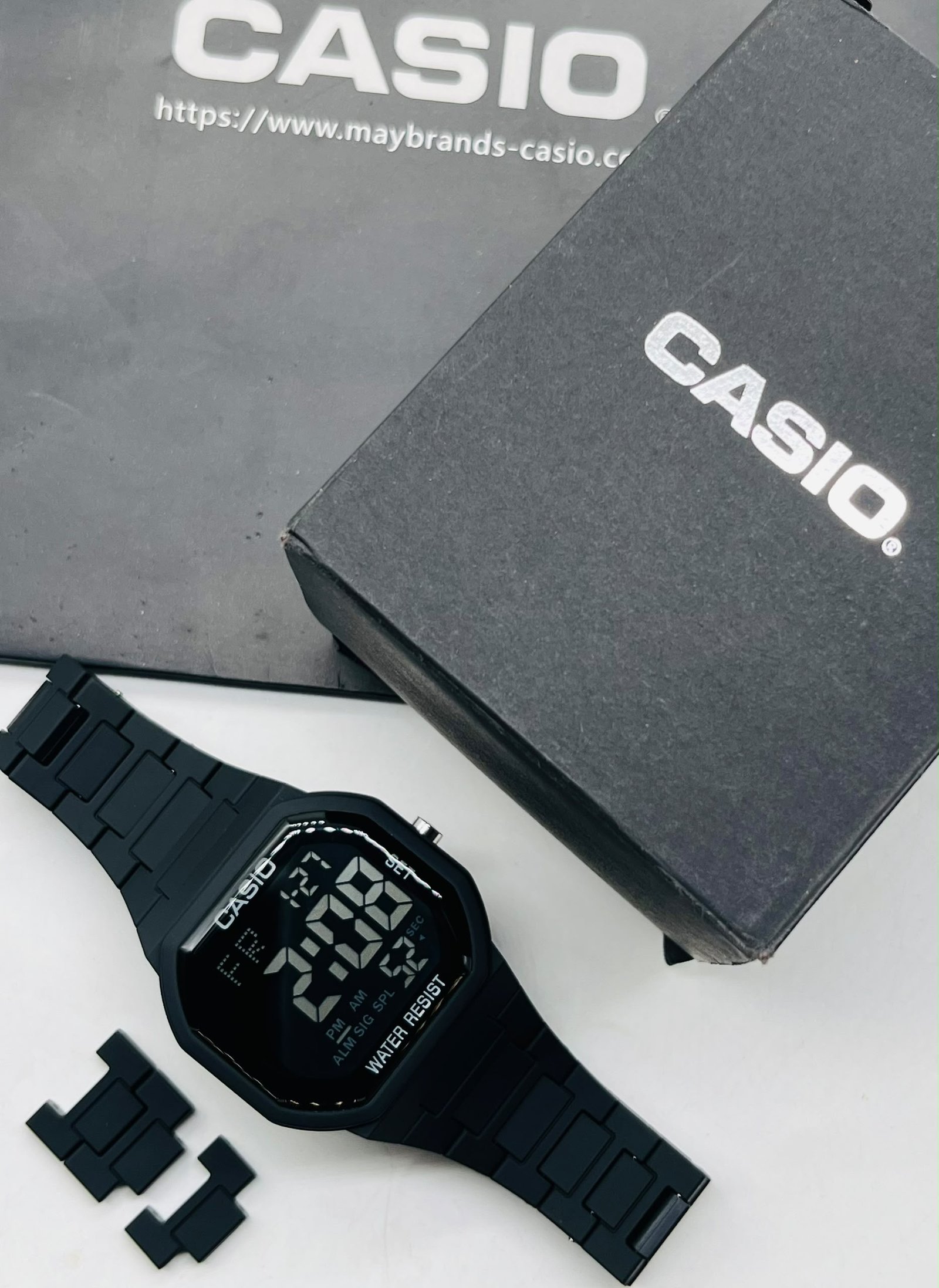 Casio Classic Digital Watch with Resin Link Bracelet — image 7