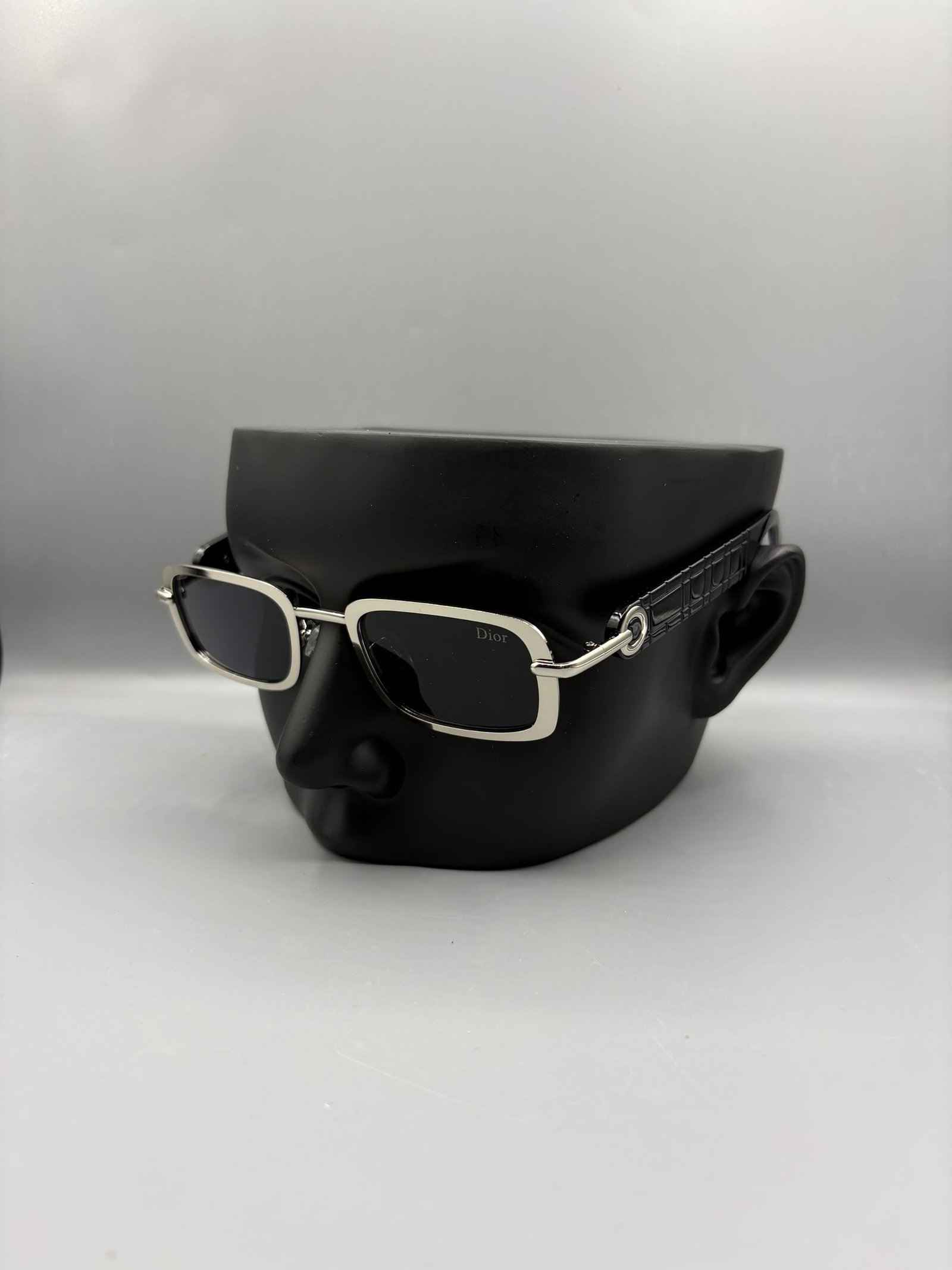 Dior Rectangular Metal Frame Sunglasses