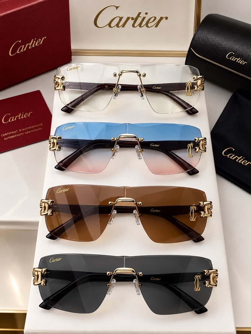 Cartier Rimless Signature Sunglasses